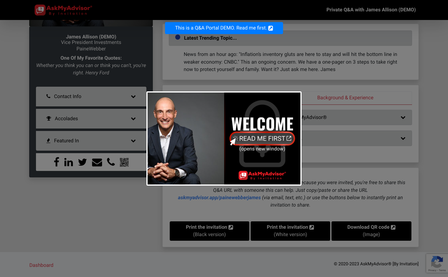 Click on document