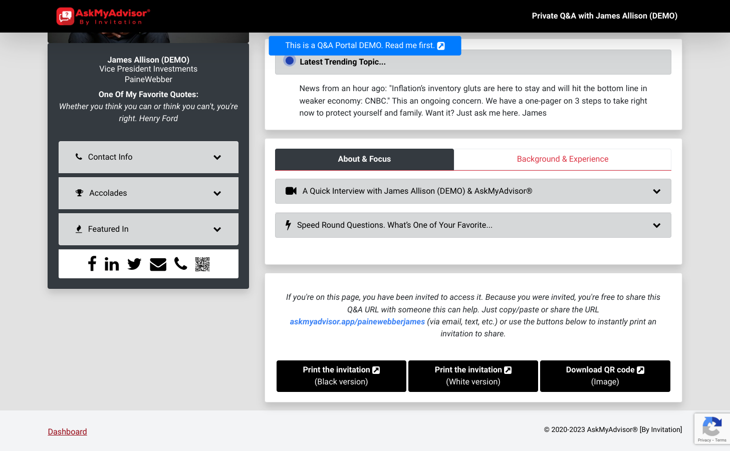 Click on Dashboard
