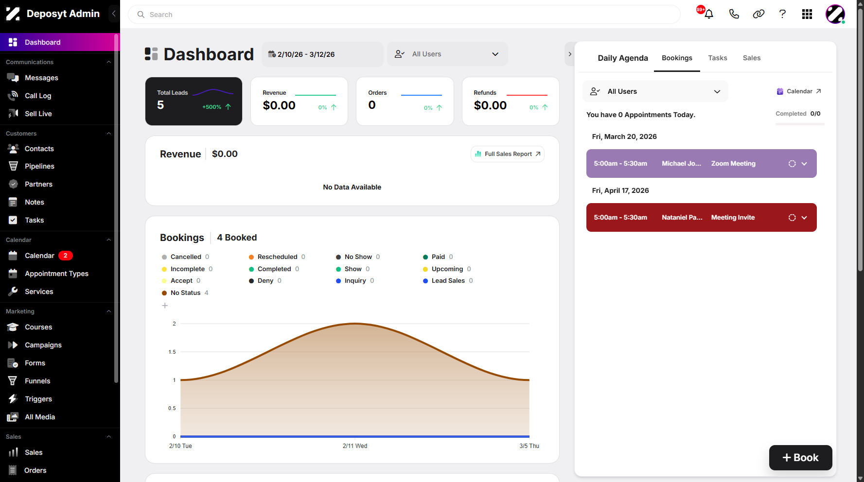 Step 1: On your Dashboard, navigate to the Triggers tab under the Marketing section.