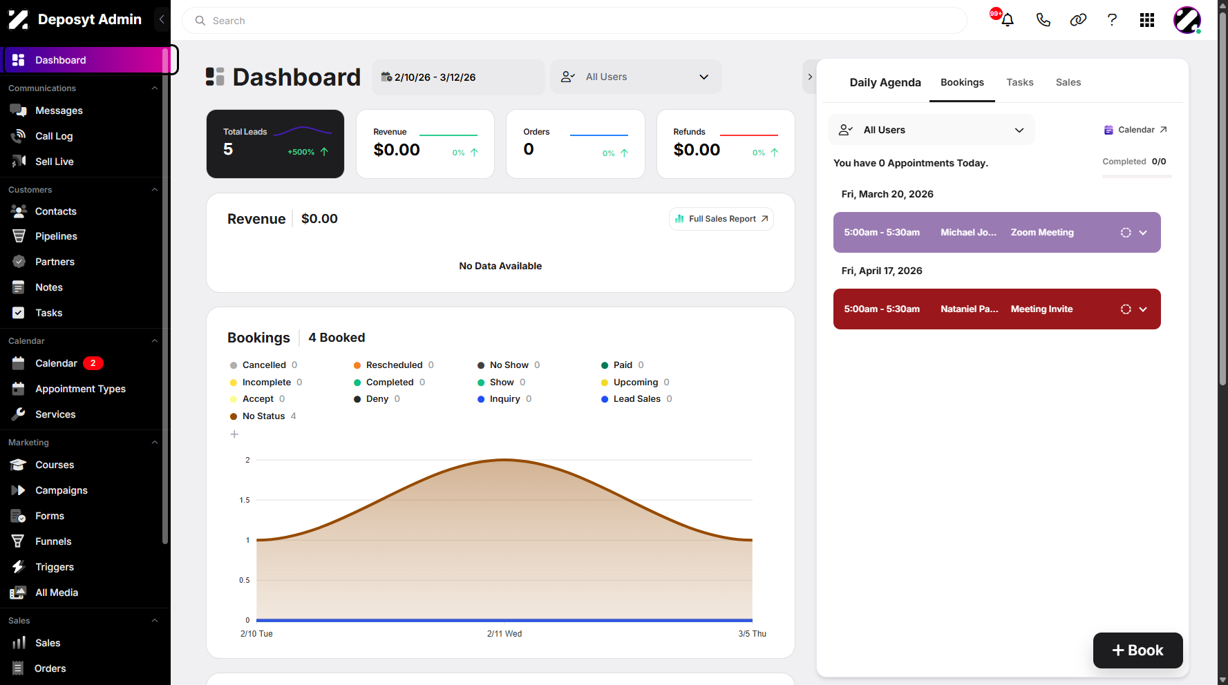 Step 1: On your Dashboard, navigate to the Triggers tab under the Marketing section.