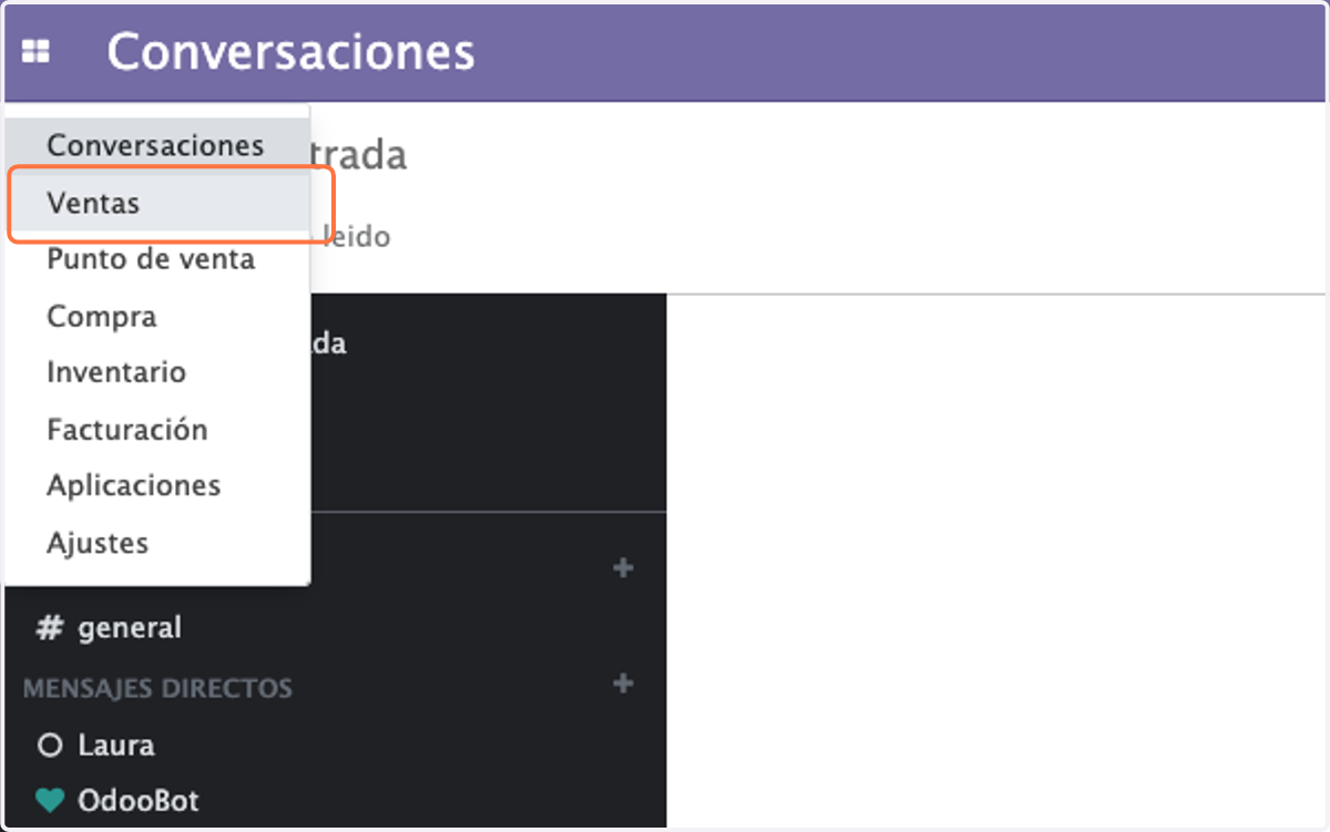 Click en Ventas