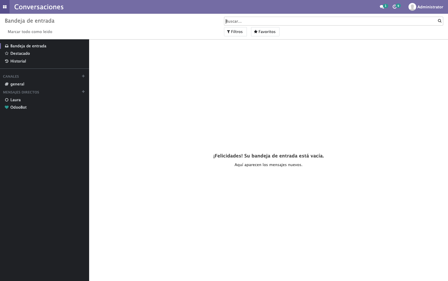 Haga clic en Menu de Modulos