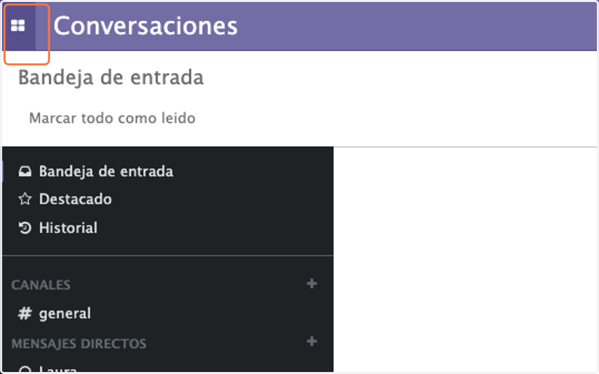 Haga clic en Menu de Modulos