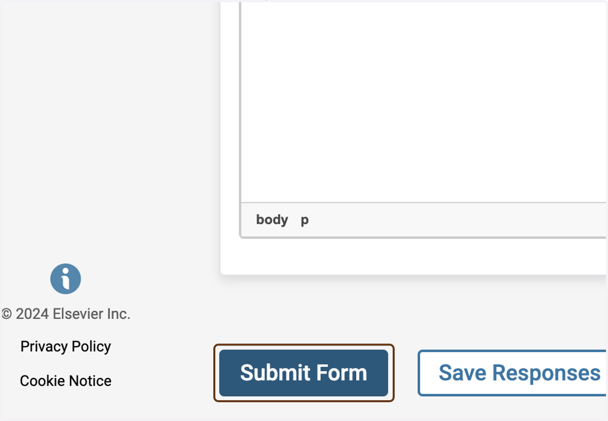 Click on Submit Form