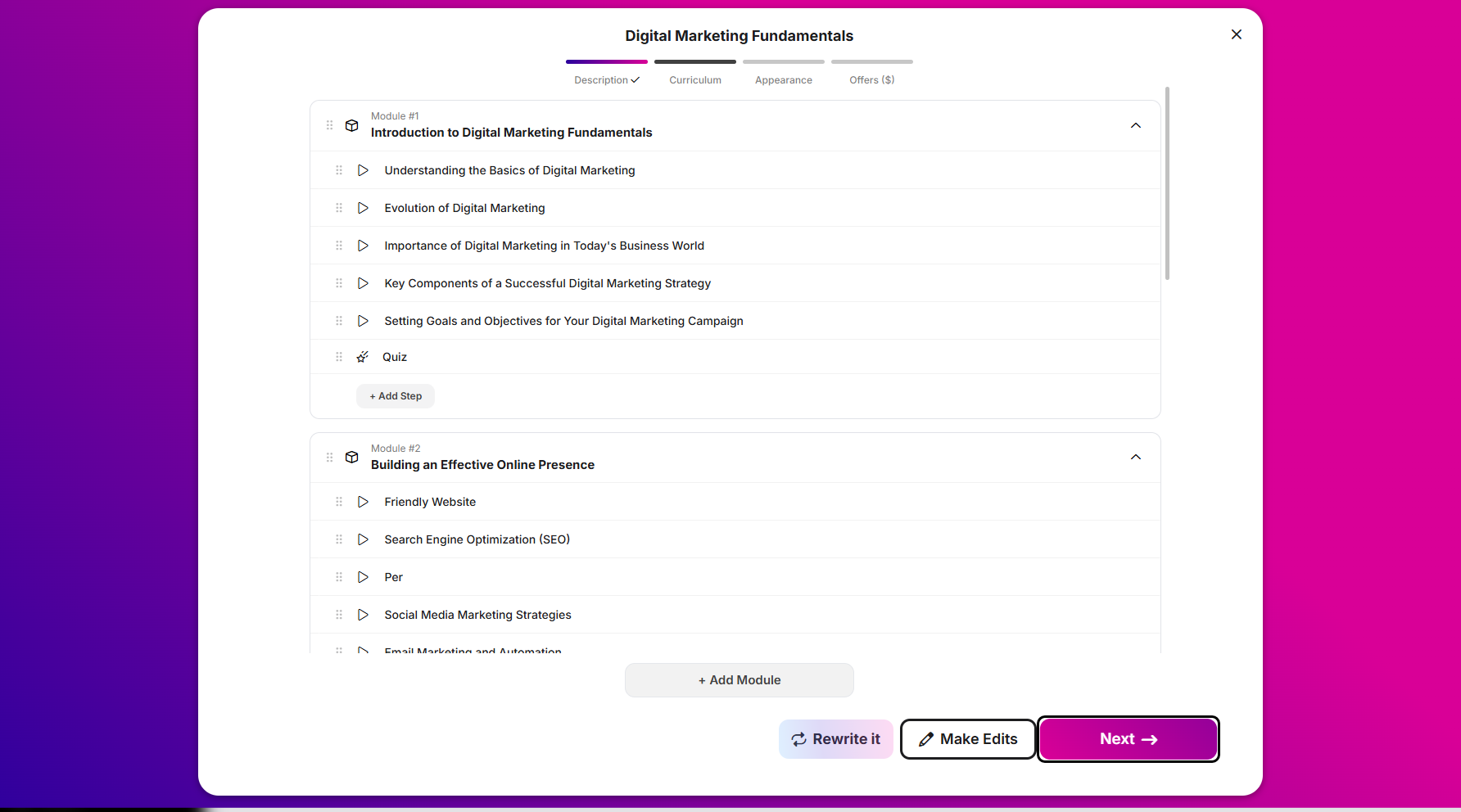 Step 10: Click Next to proceed.