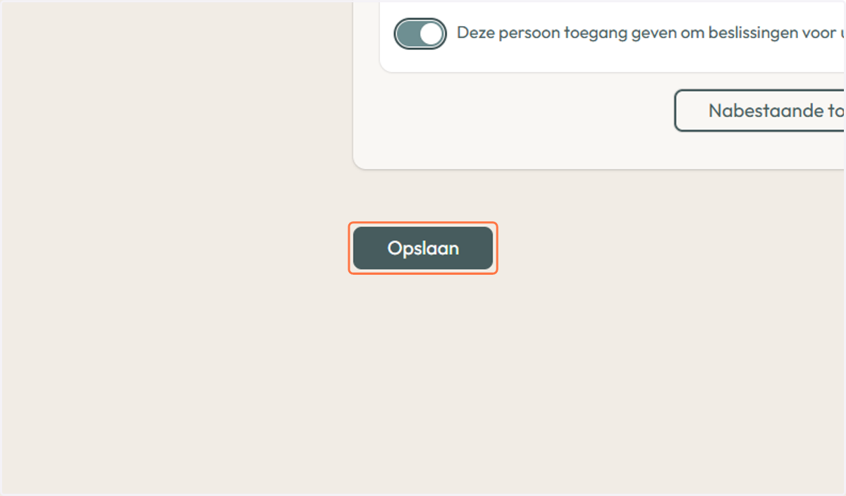 Klik op opslaan