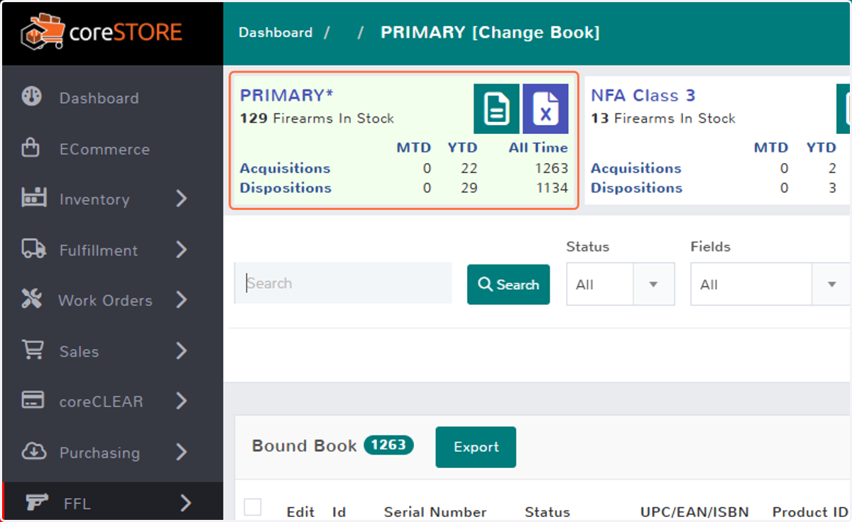 Bound Book Dashboard