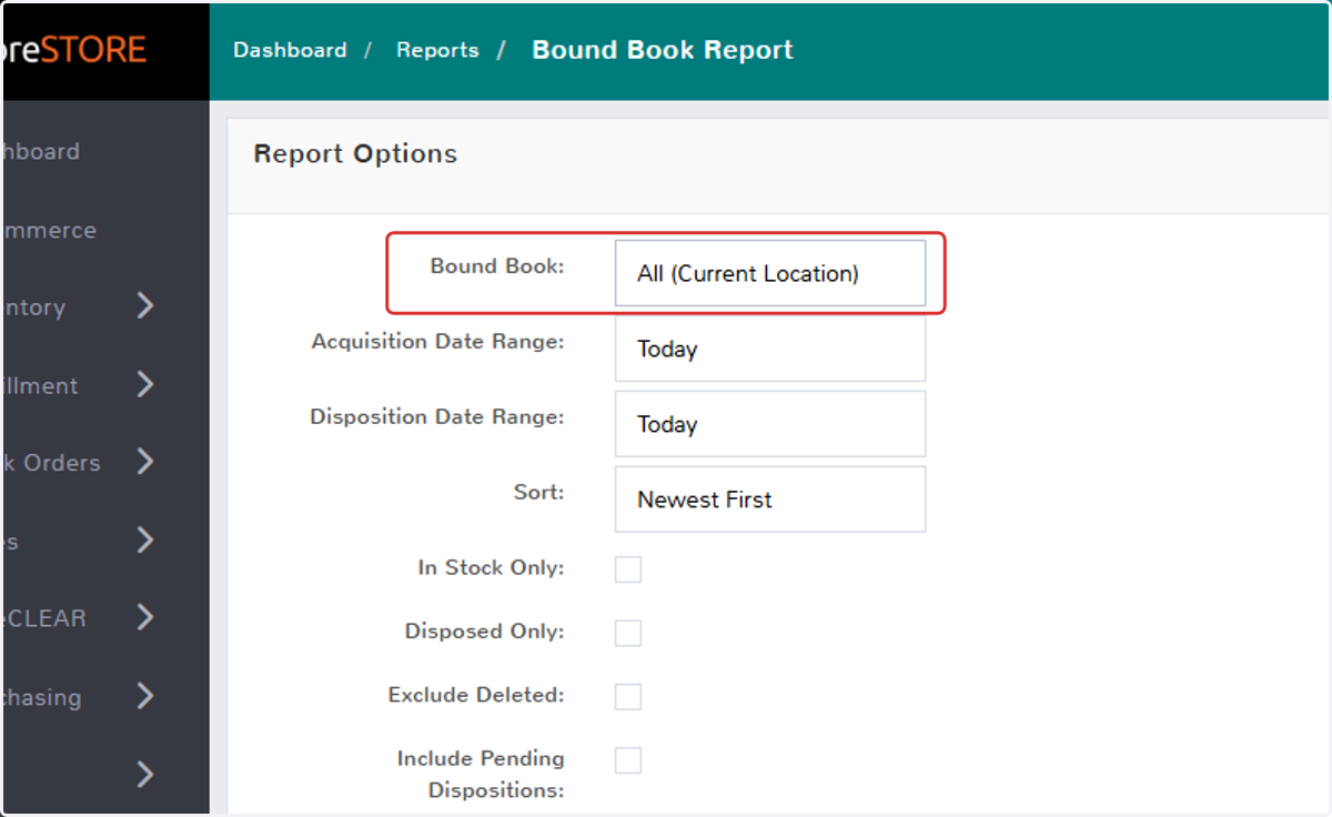 Filters: Bound Book