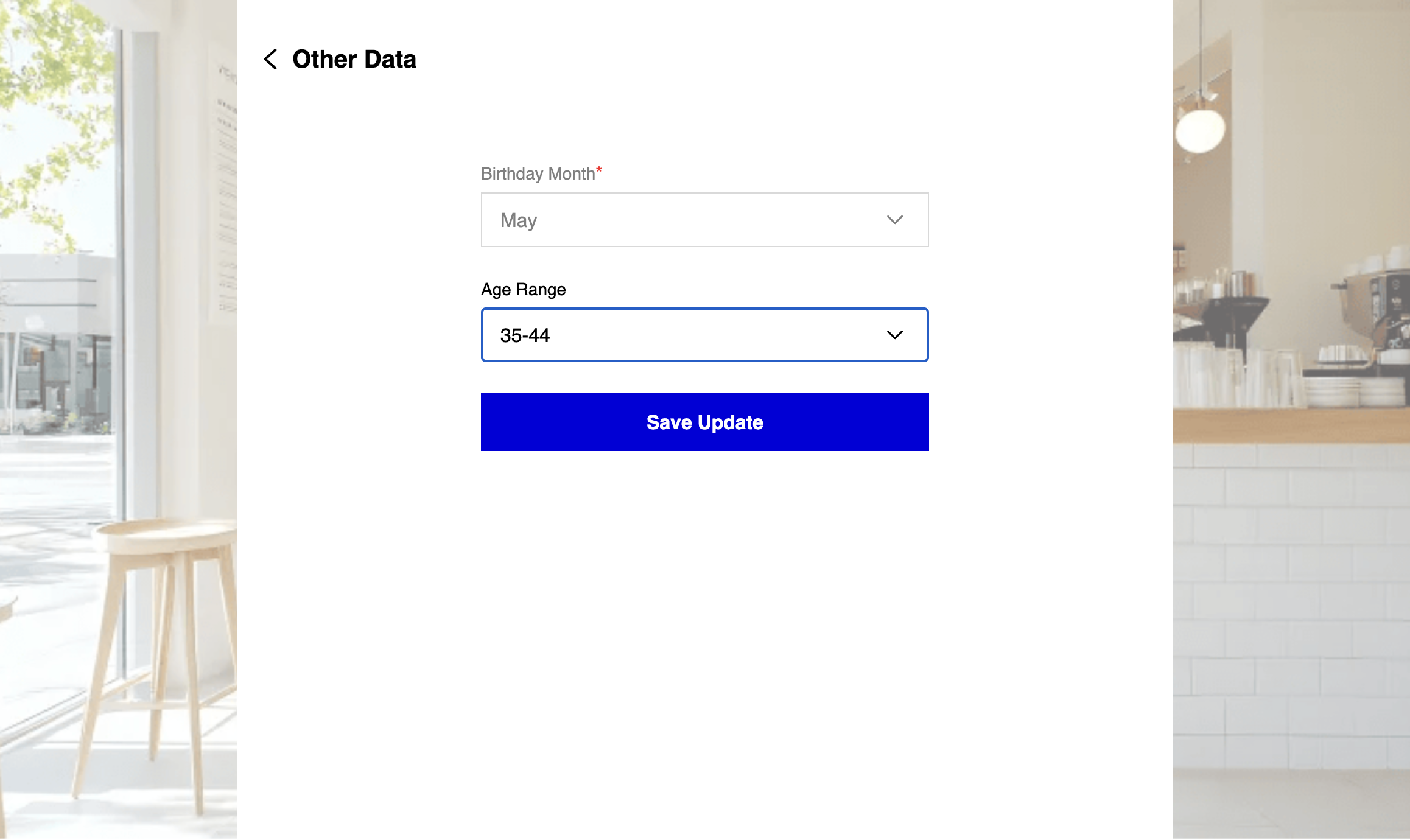 Click on Save Update