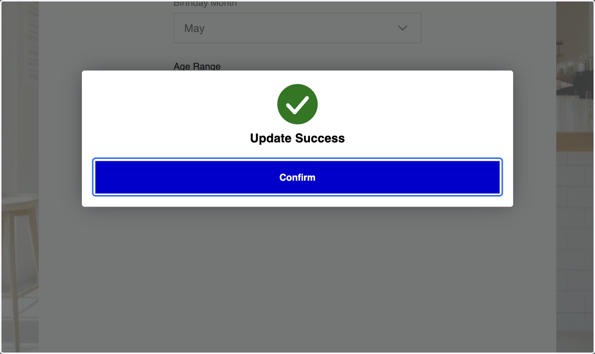 Click on Confirm