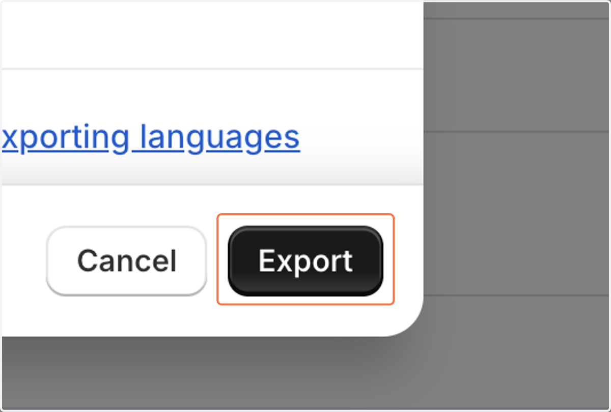 Click on Export