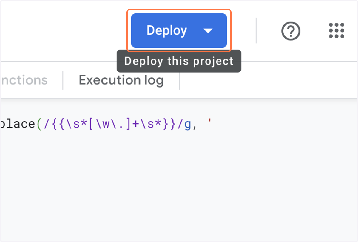 Click on Deploy…