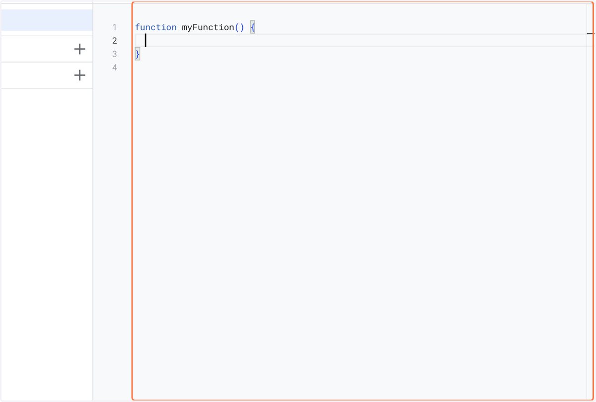 Delete the default code