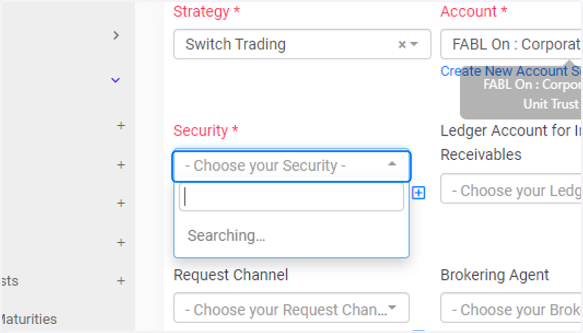 Click on - Choose your Security -