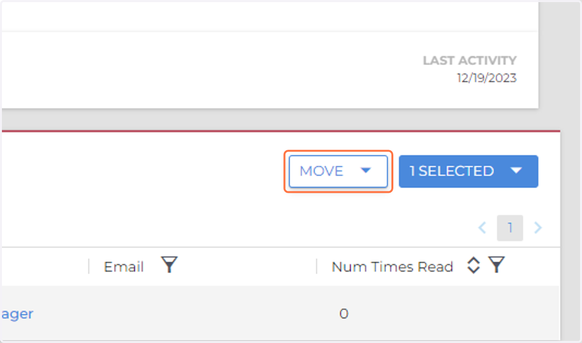 Click on MOVE