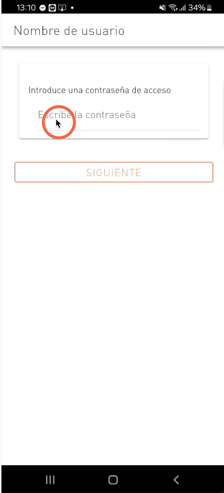 Nos solicitará en este paso que definamos una contraseña de acceso.