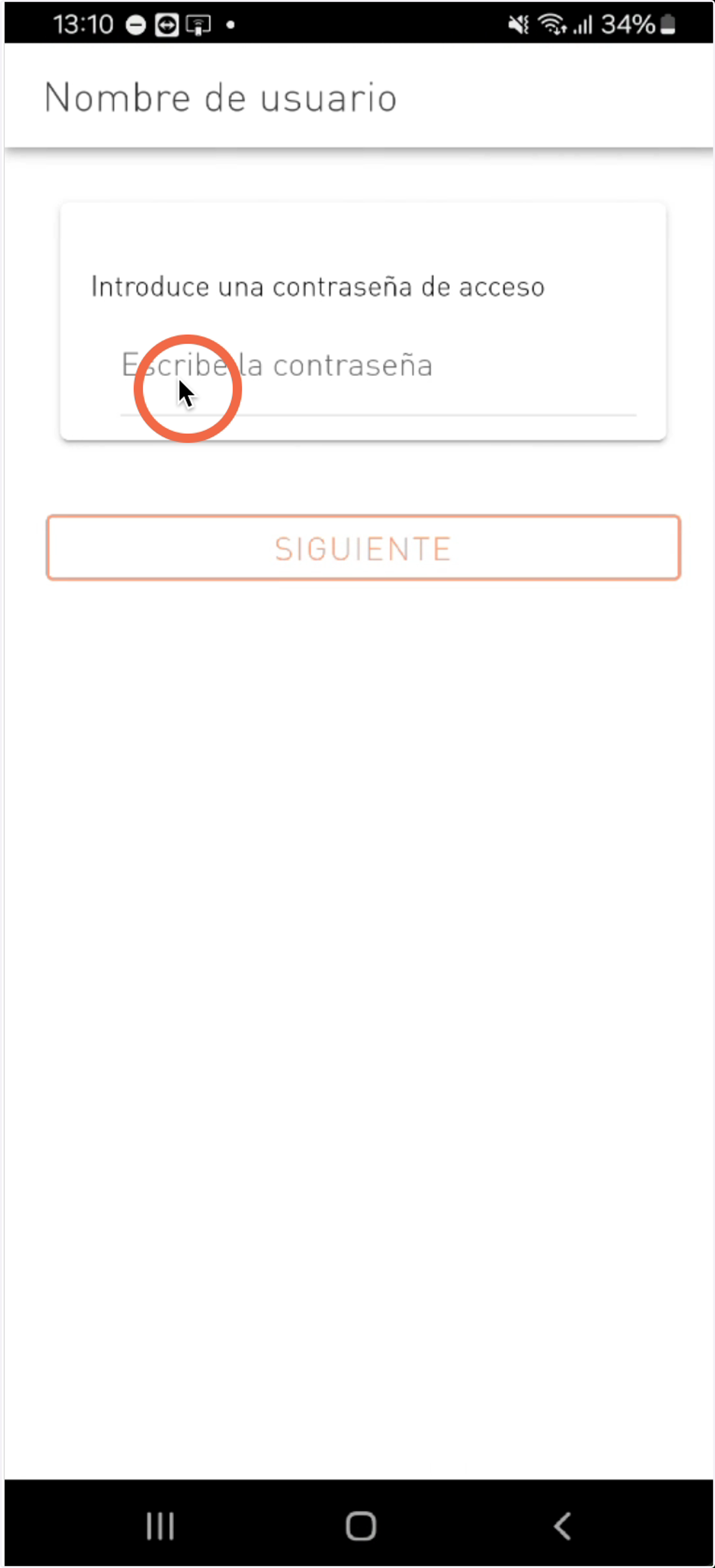 Nos solicitará en este paso que definamos una contraseña de acceso.