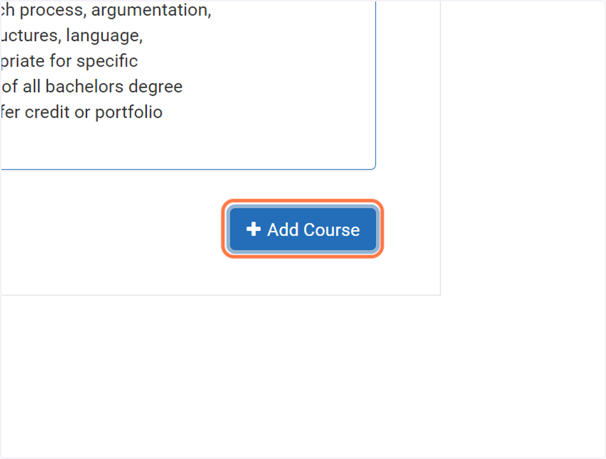 Click on Add Course