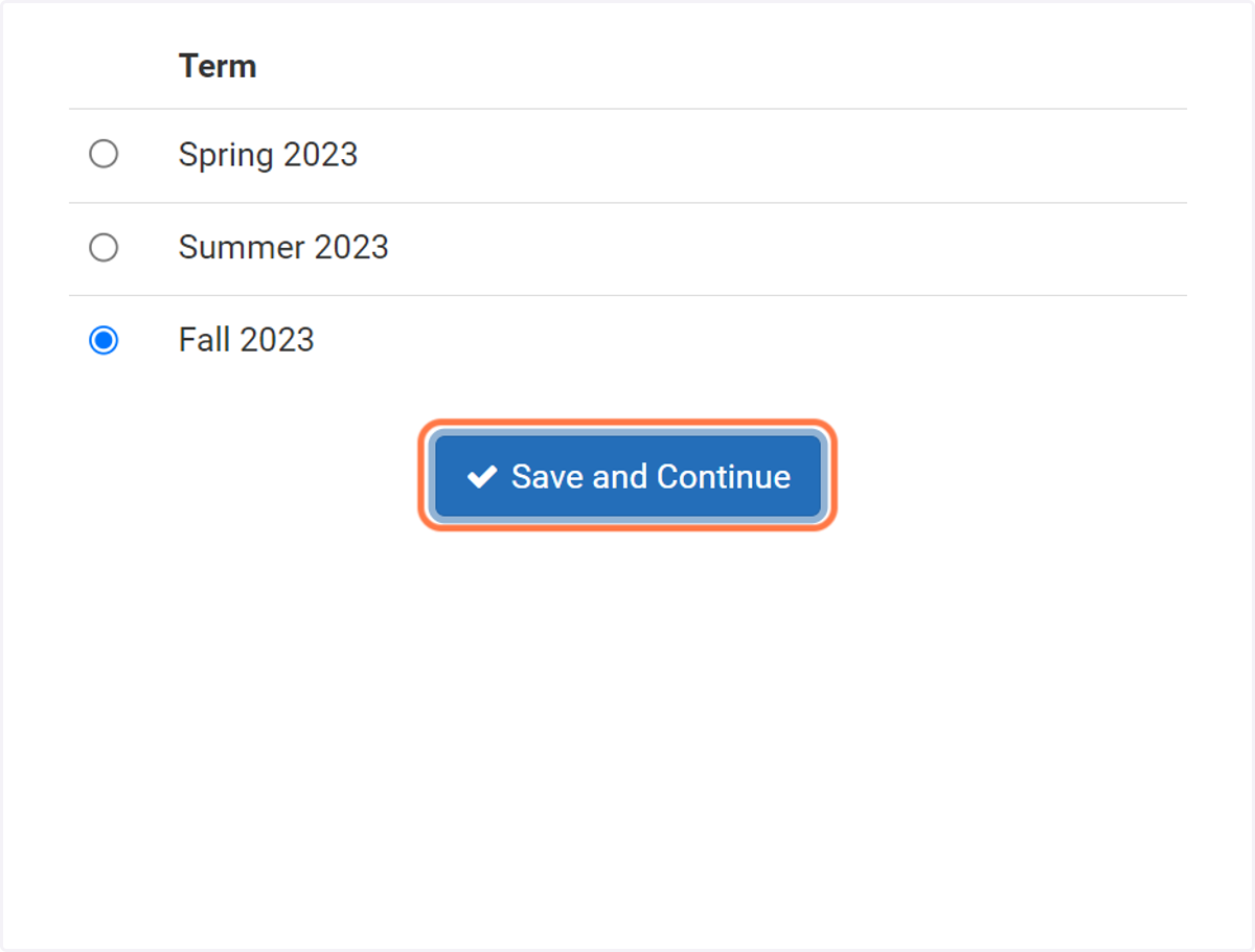 Click on Save and Continue