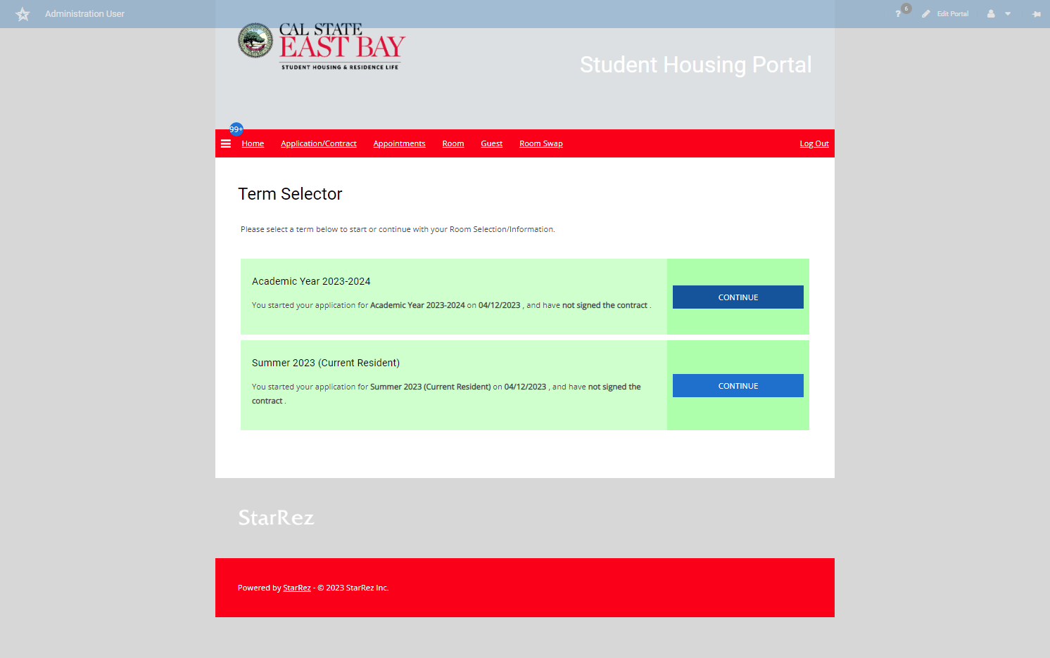 Select the correct term and click on CONTINUE