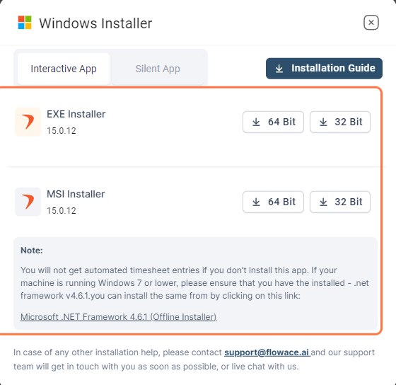 Download the EXE or MSI Installer and install the application and fill in the details and also follow the installation guide