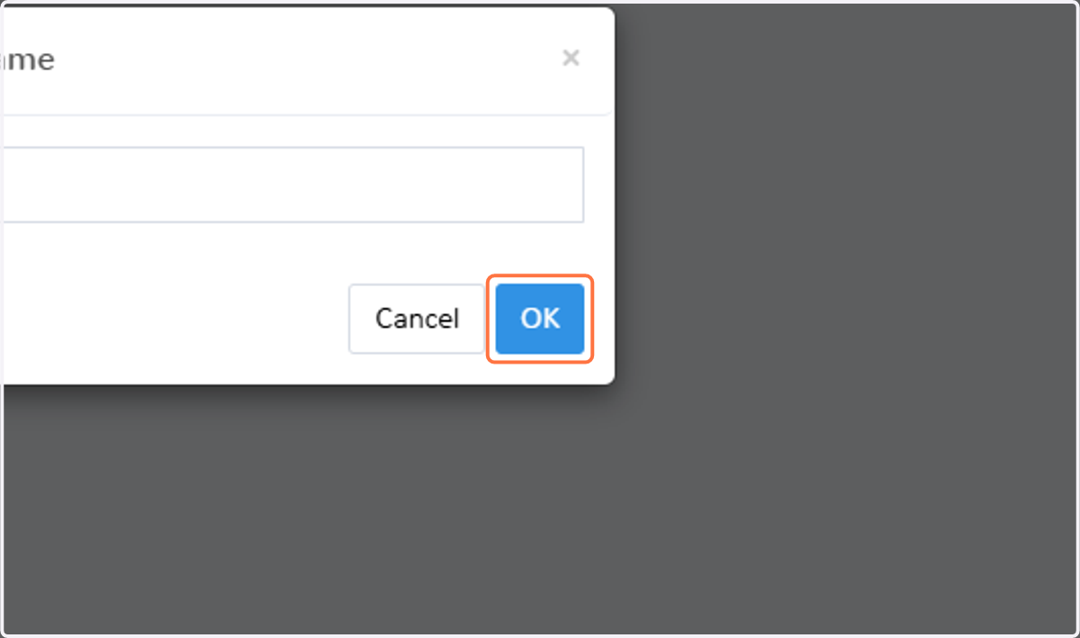 Click on OK