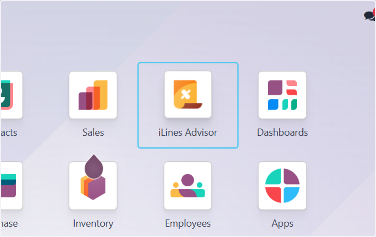 Click on iLines Advisor