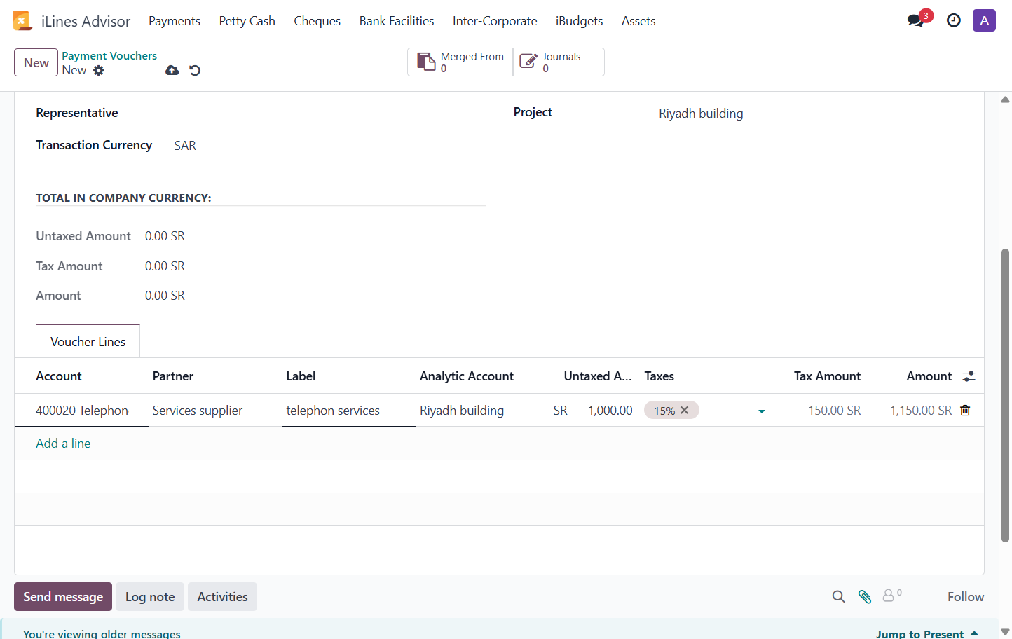 Click on Attach files to add attachment