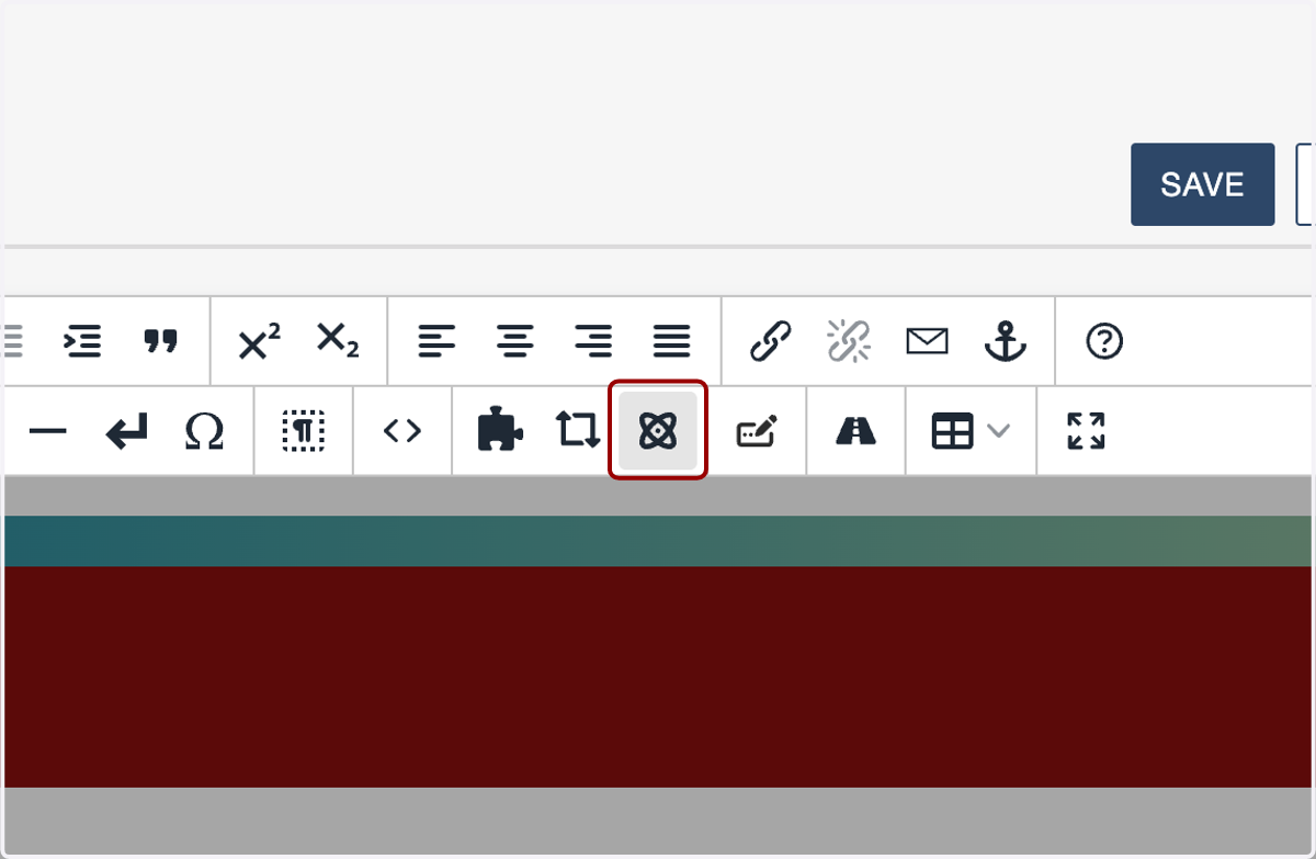 Toolbar in the page editor with the Insert Component button highlighted.