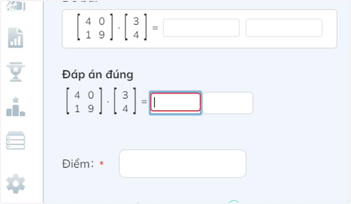 Nhấn vào khung để thao tác