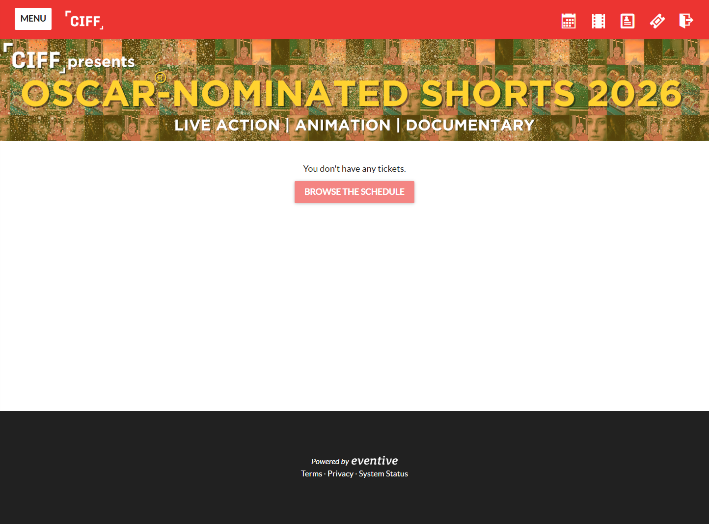 Click on BROWSE THE SCHEDULE