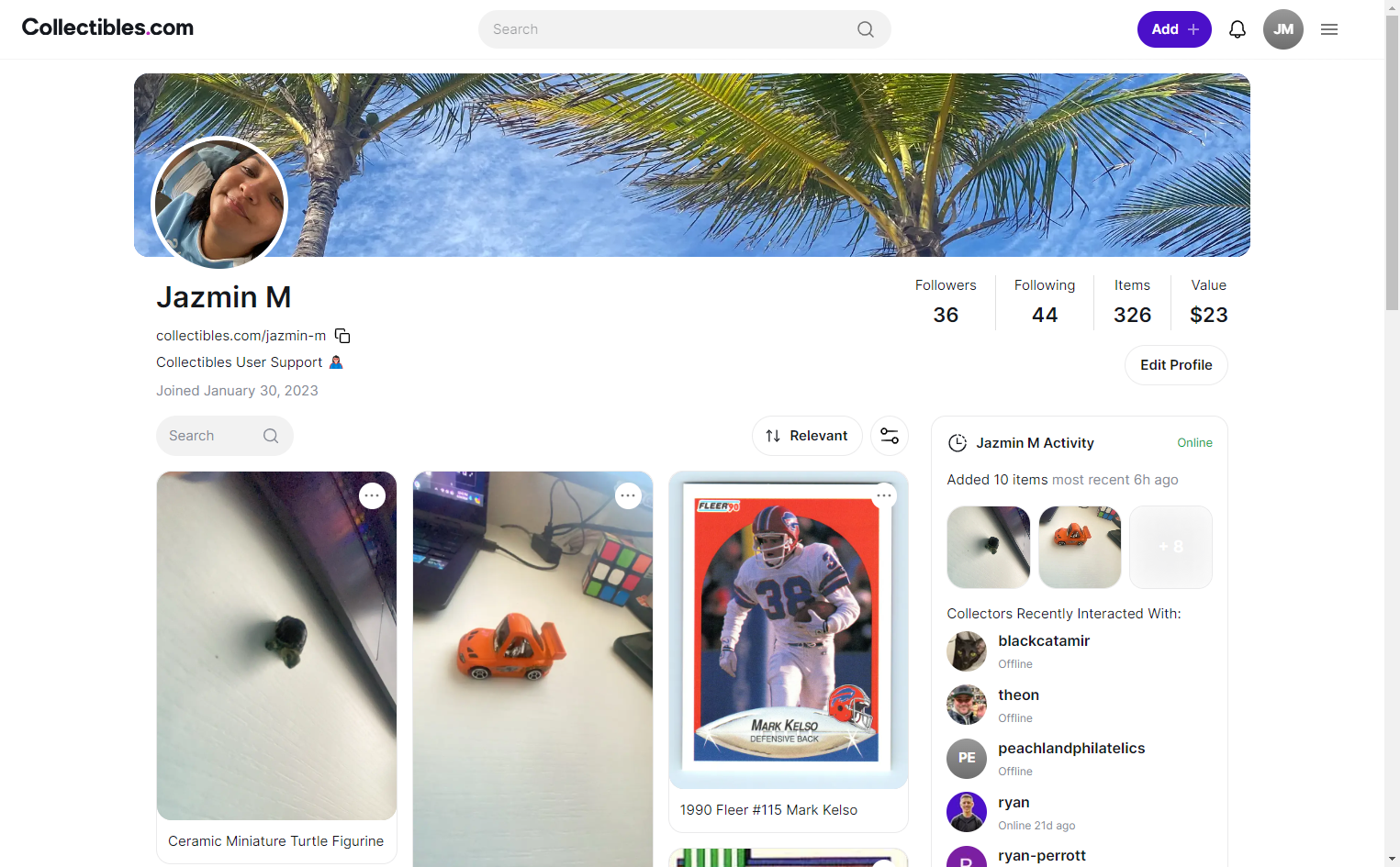 Click on your profile Icon at the top right.