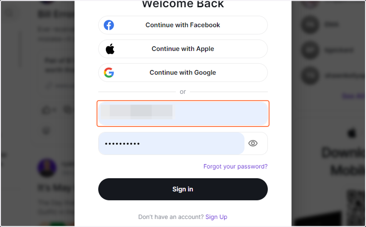Type your e-mail