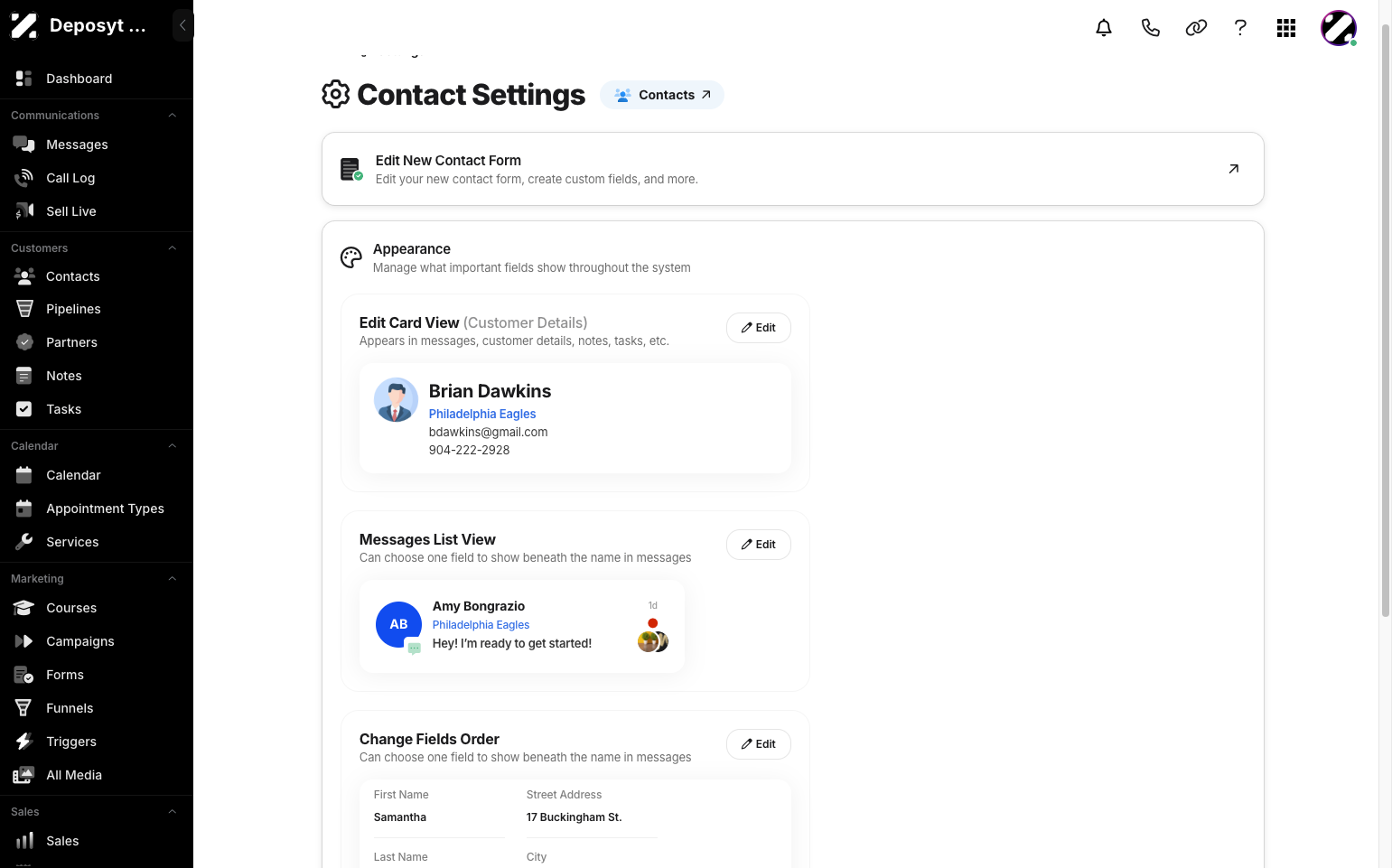Step 4: You will be taken to the Customer Form Builder section. The Customer Form Builder allows you to create and customize forms to collect information from customers, making it easy to capture leads, inquiries, and important details directly into your CRM.