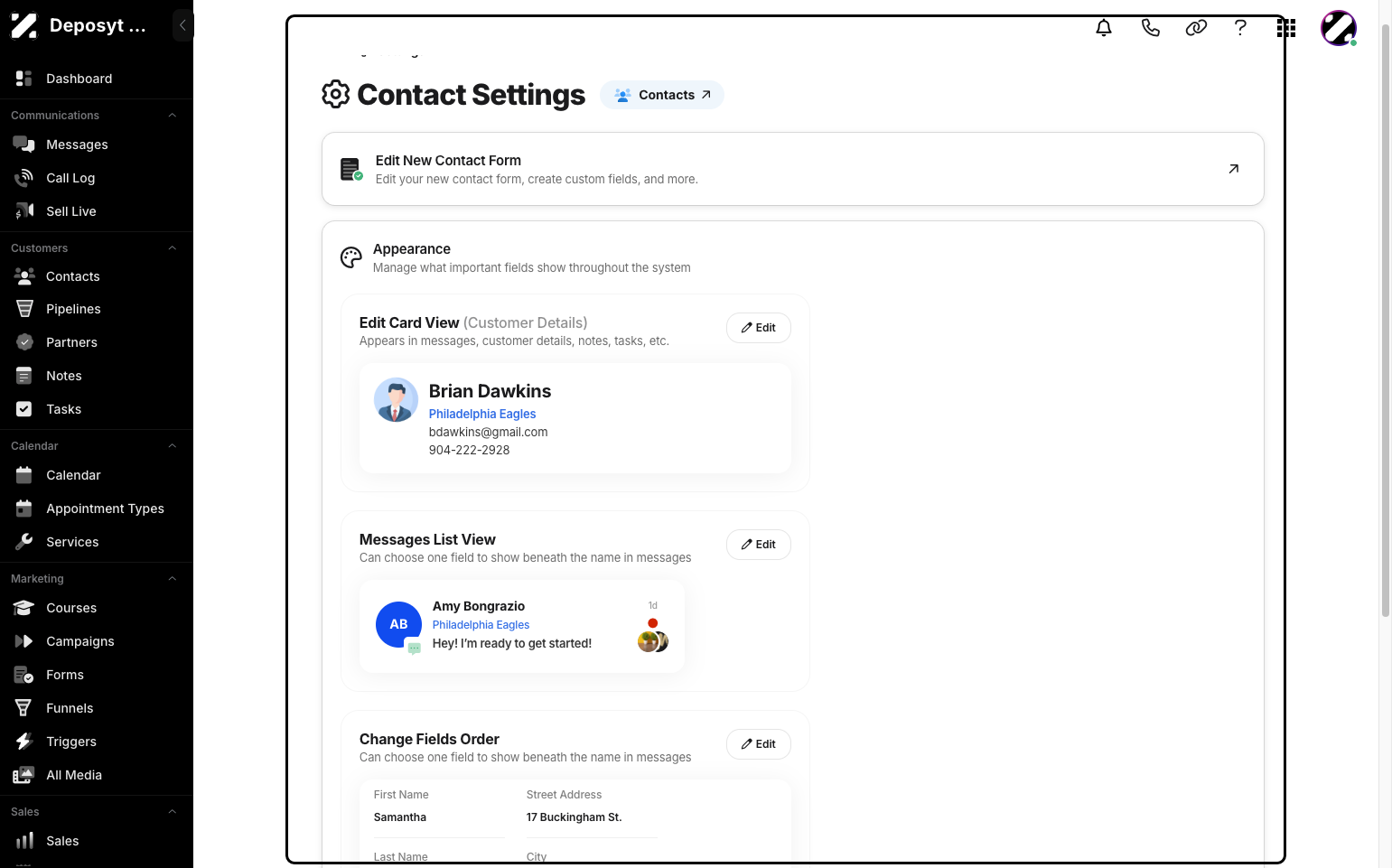Step 4: You will be taken to the Customer Form Builder section. The Customer Form Builder allows you to create and customize forms to collect information from customers, making it easy to capture leads, inquiries, and important details directly into your CRM.