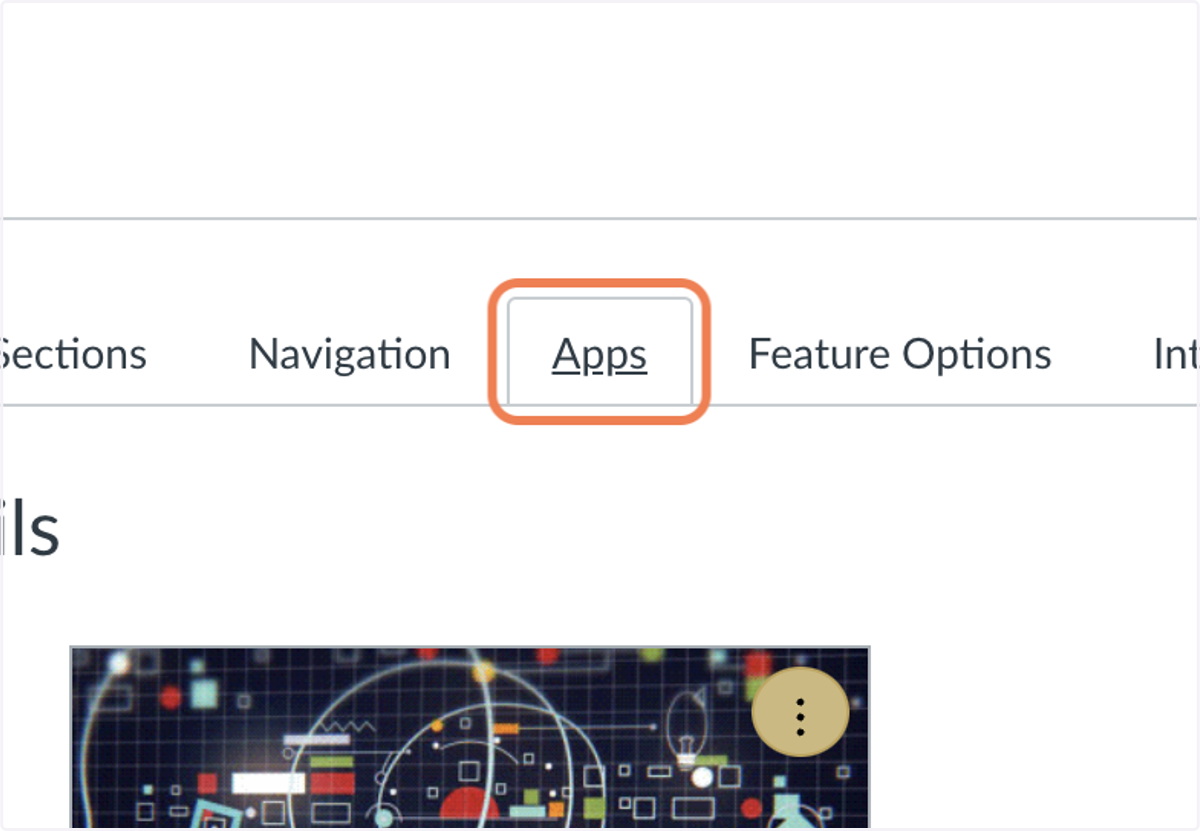 Click on Apps (upper middle tab)