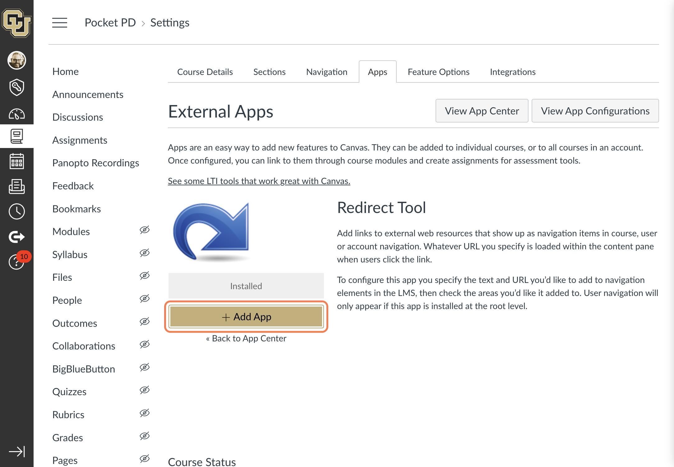 Click on + Add App