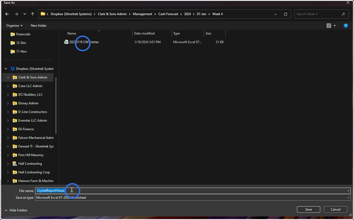 Click into File name: Highlight to rename your document
