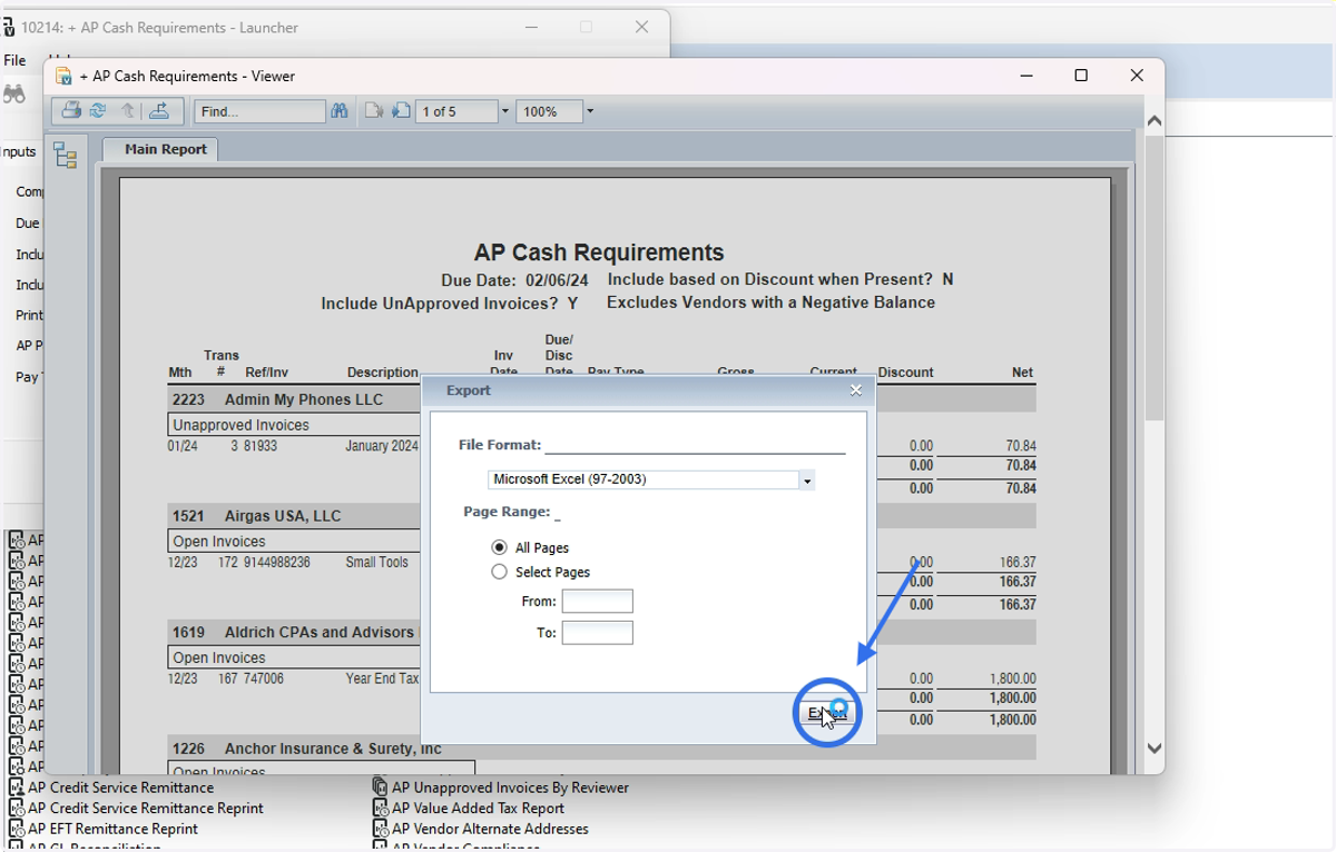Select Export