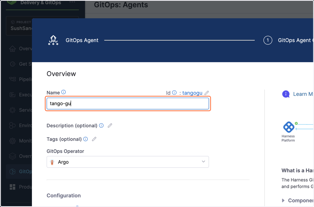 Type "tango-guide"