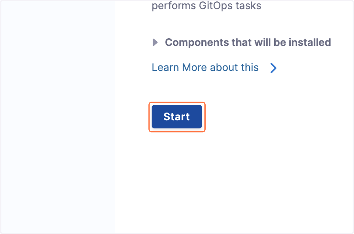 Click on Start