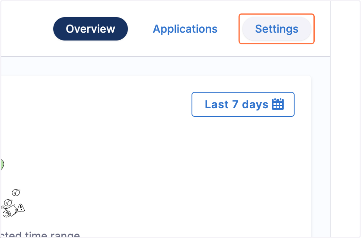 Click on Settings