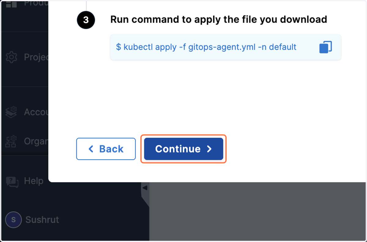 Click on Continue