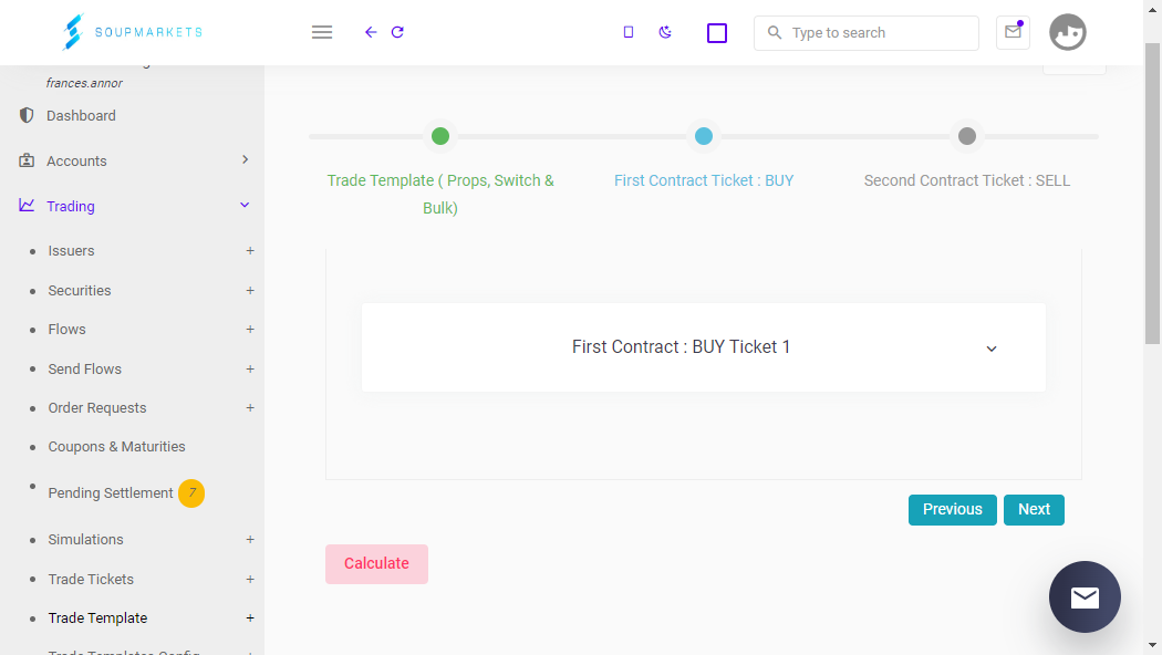 First Contract : BUY Ticket