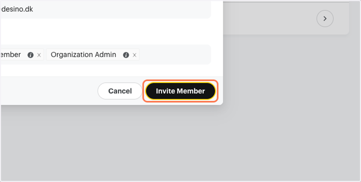 Click on Invite Member