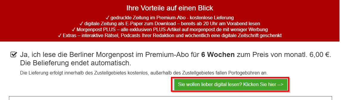 So sieht ein Verlinkung zu einer anderen Seite aus