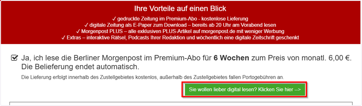 So sieht ein Verlinkung zu einer anderen Seite aus