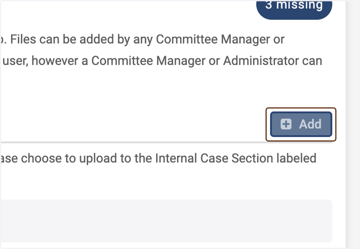 Click on Add next to Department Summary Letter