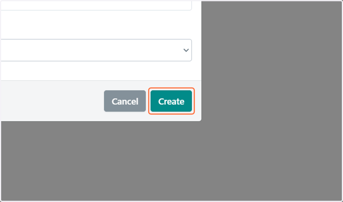 Click on Create