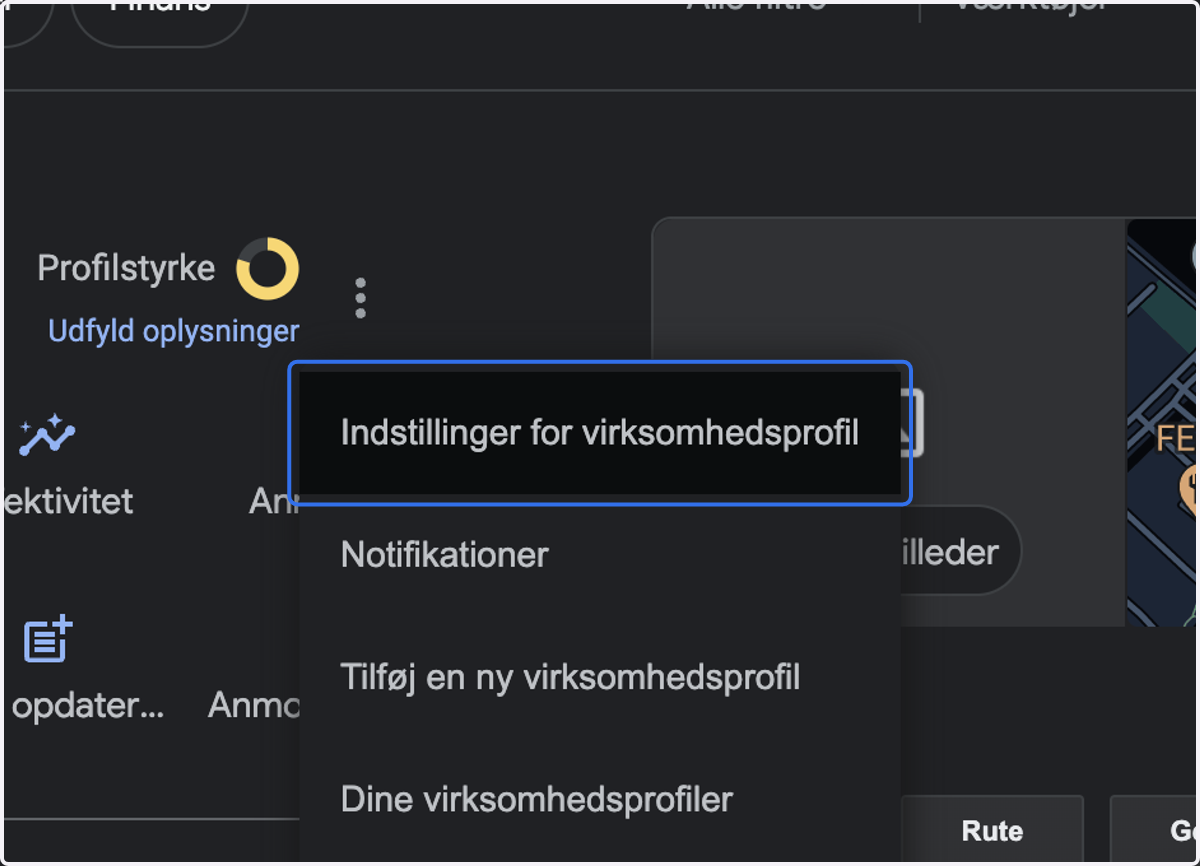 Click on Company profile settings